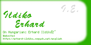 ildiko erhard business card